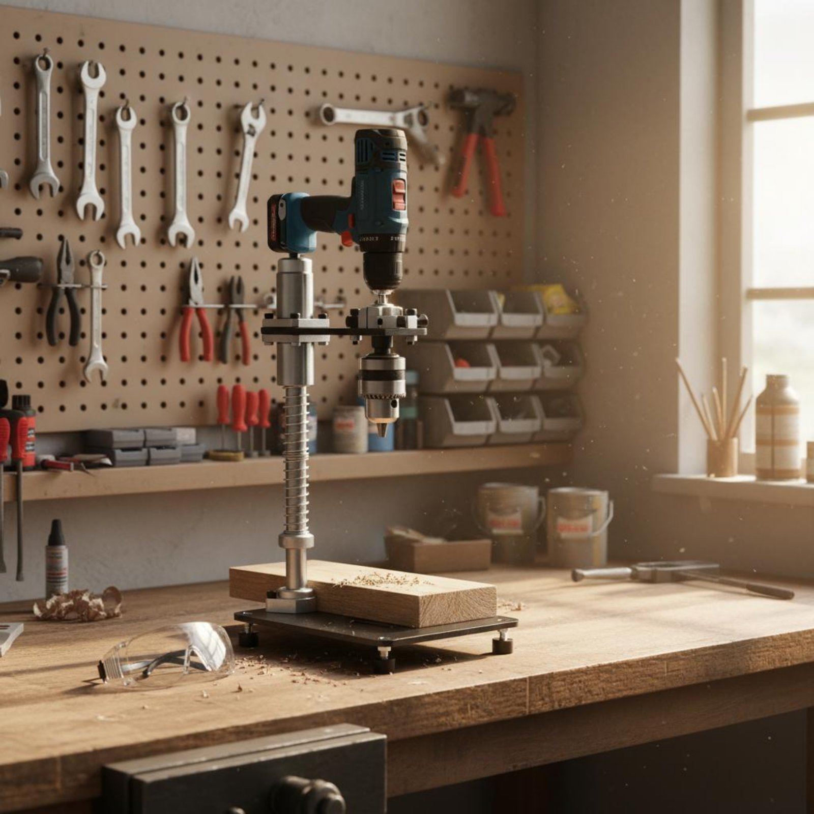 Drill Press - Suporte para Furadeira Manual Estável com