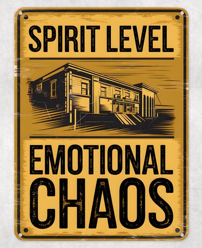 Placa de Metal Engraçada com N - Spirit Level avaliação e preço